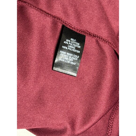 Lulus XS Remarkable Burgundy Lace Short Sleeve Sheath Dress With Floral Pattern - Picture 9 of 9